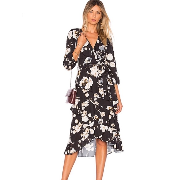 Alice & Olivia Kye Dress, Holiday Blossom, EUC - Picture 1 of 8